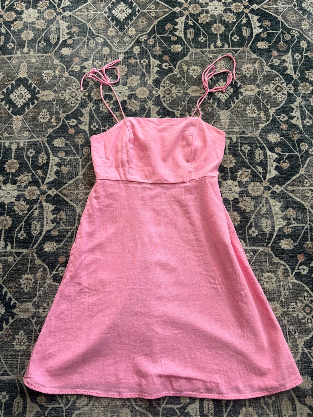 Linen Blend Sundress XS